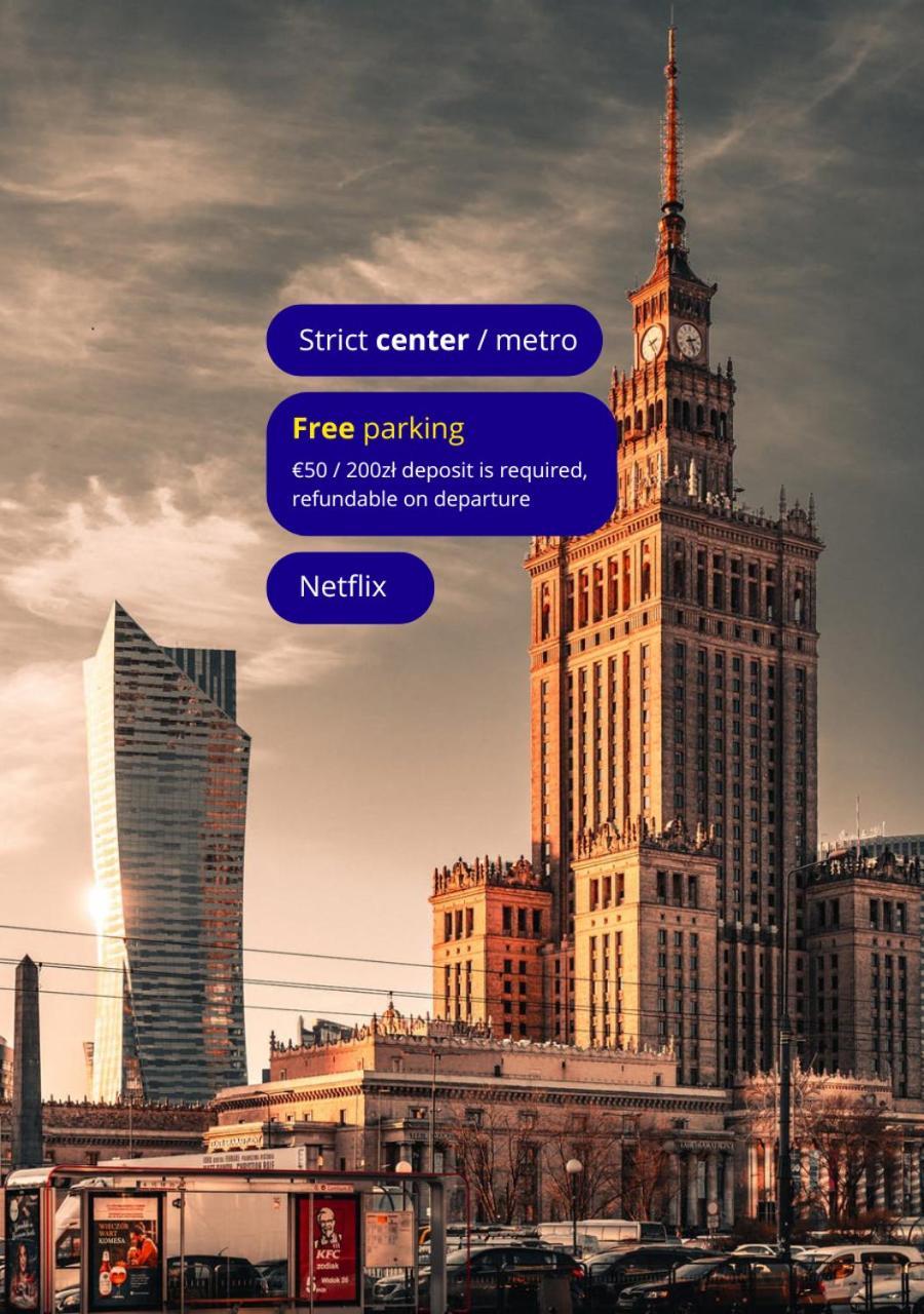 Apartment Strict Warsaw Center - Metro,Free Parking Kültér fotó